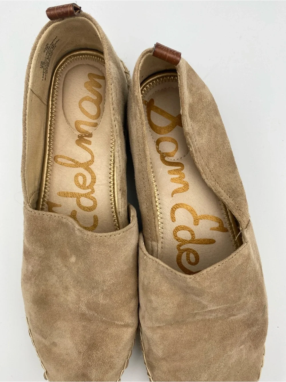 Sam Edelman Tan Suede Espadrille Slip-Ons